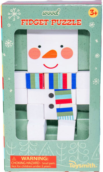 Holiday Wooden Fidget - Snowman