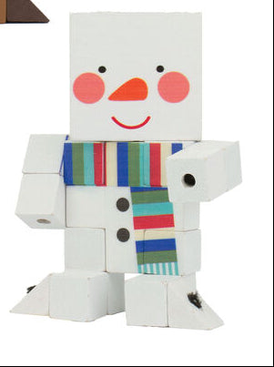 Holiday Wooden Fidget - Snowman
