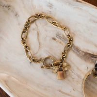 Secure Gold Starfish Bracelet