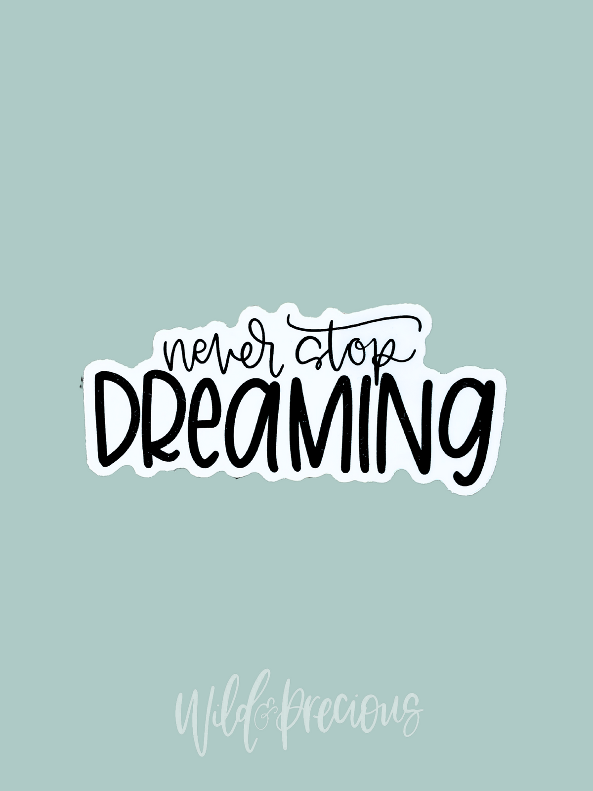 Never Stop Dreaming Sticker