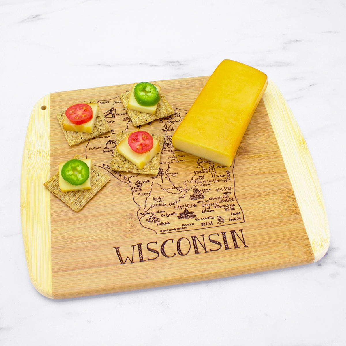 Wisconsin Cutting & Charcuterie Board