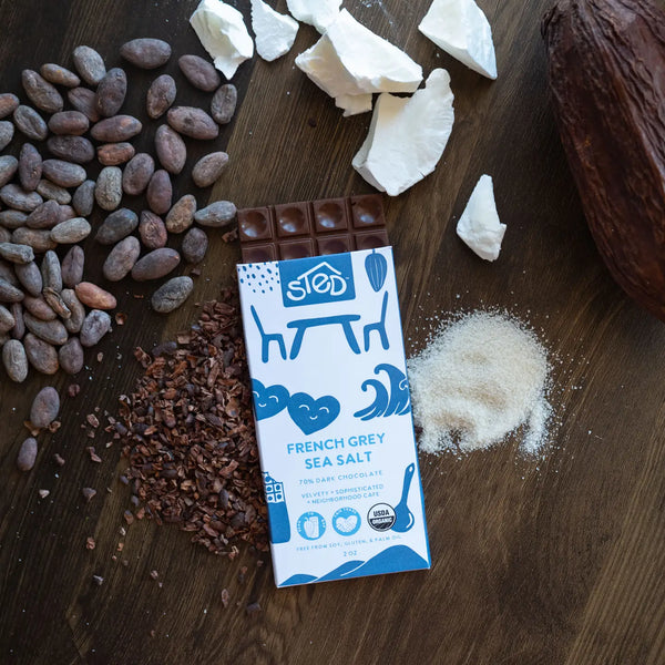 French Grey Sea Salt Chocolate Bar - NC