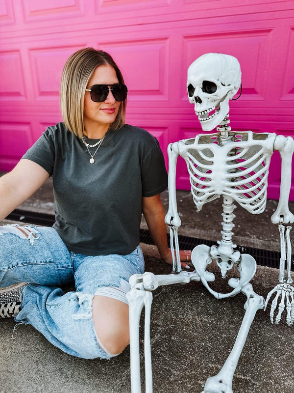 Ash Skeleton Graphic Tee - PREORDER