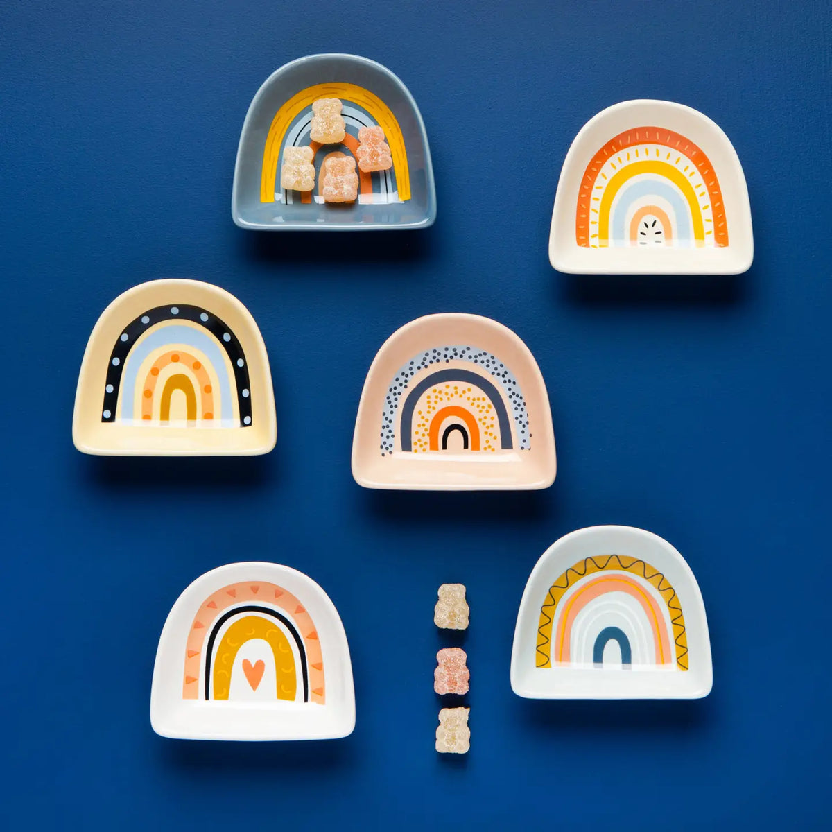 Rainbows Shaped Pinch Bowls