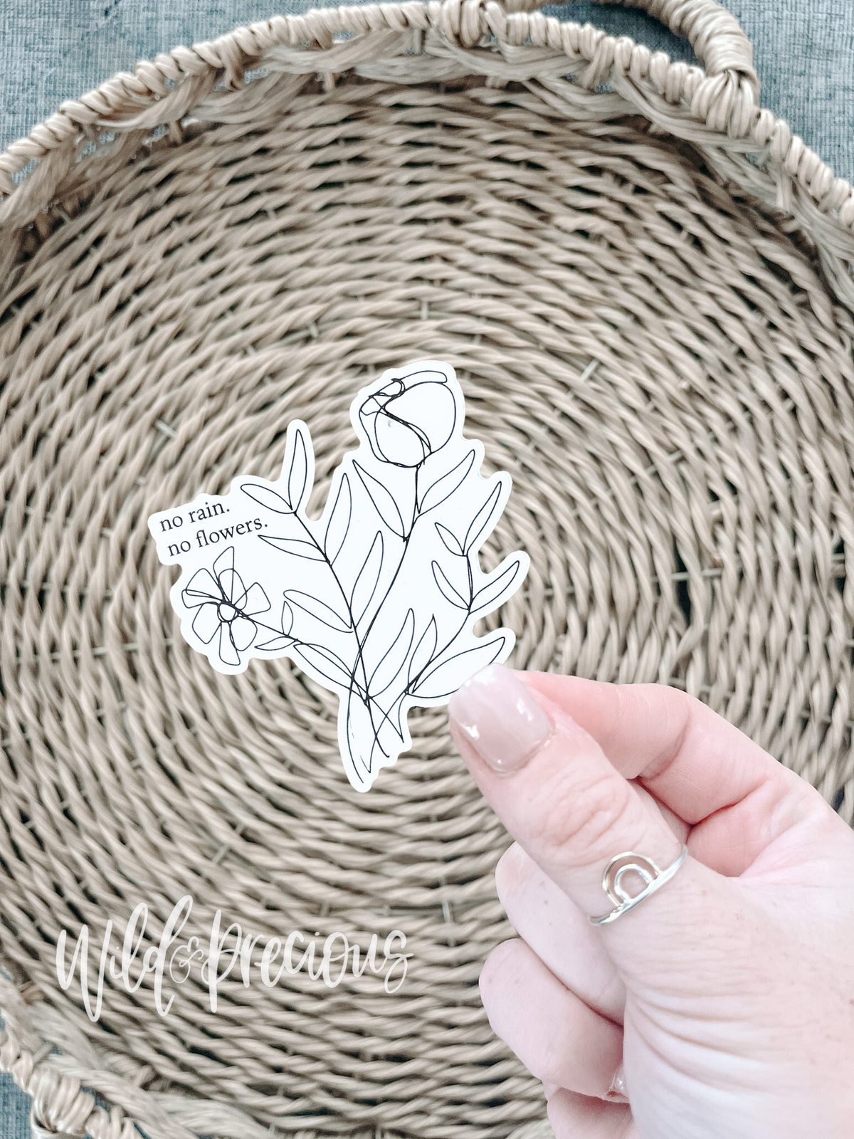 No Rain. No Flowers. Sticker