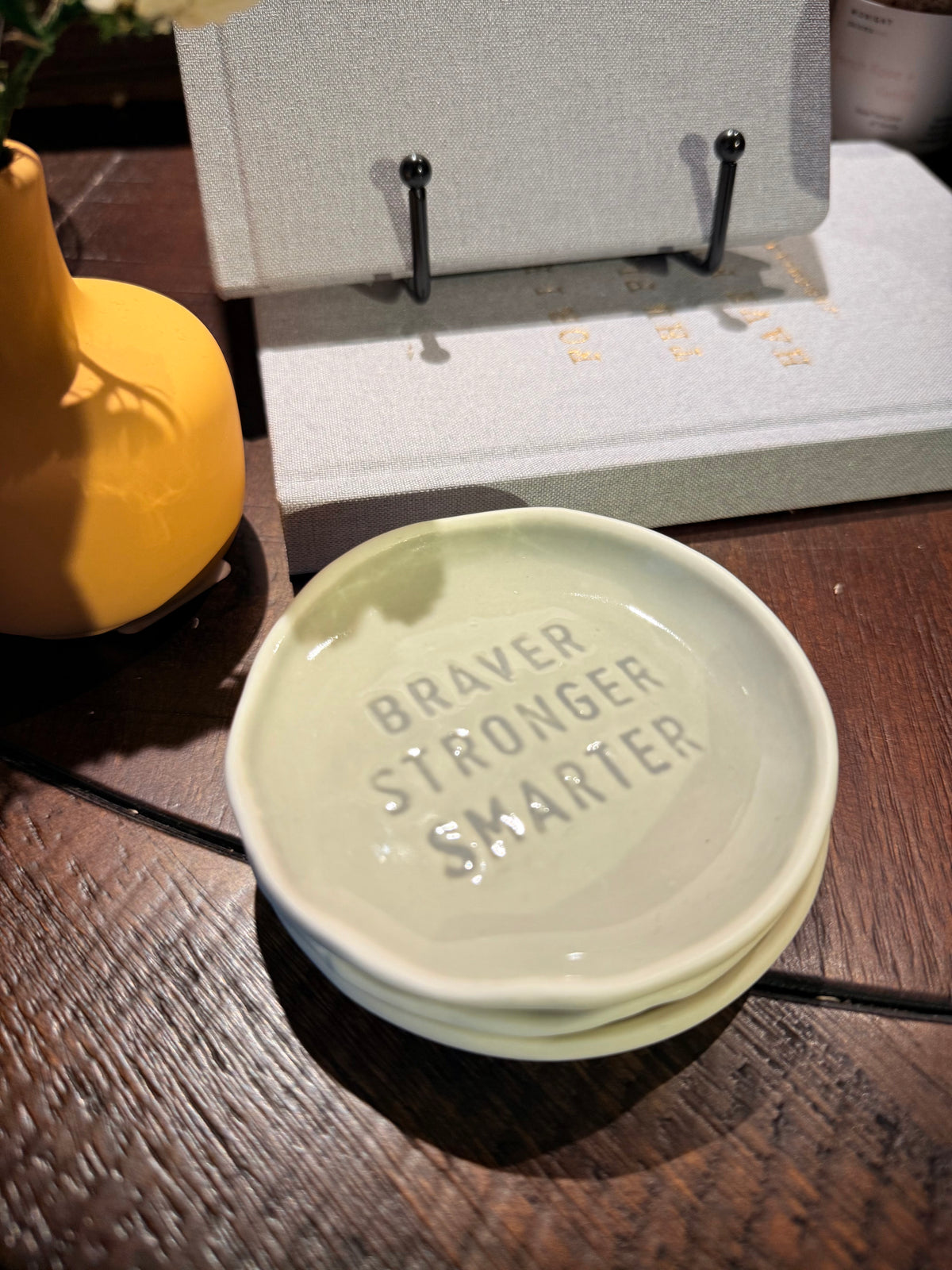 Braver Stronger Smarter Stamped Mini Tray