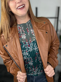 Holly Floral Print Sheer Top