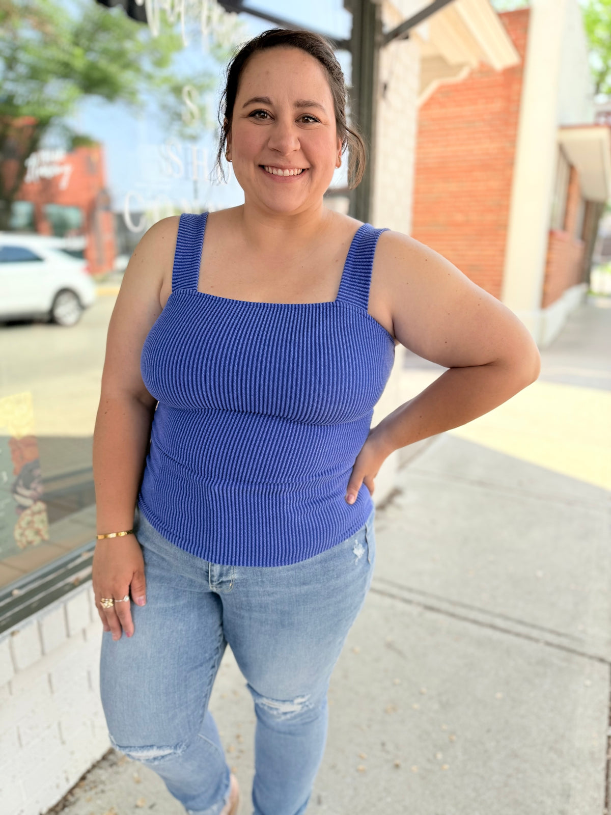 Royal Ribbed Tank