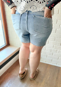 Reese Distressed Denim Shorts