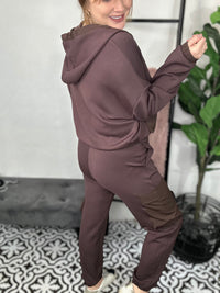 Two Toned Espresso Pocket Joggers**