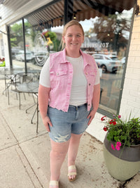 Reese Distressed Denim Shorts