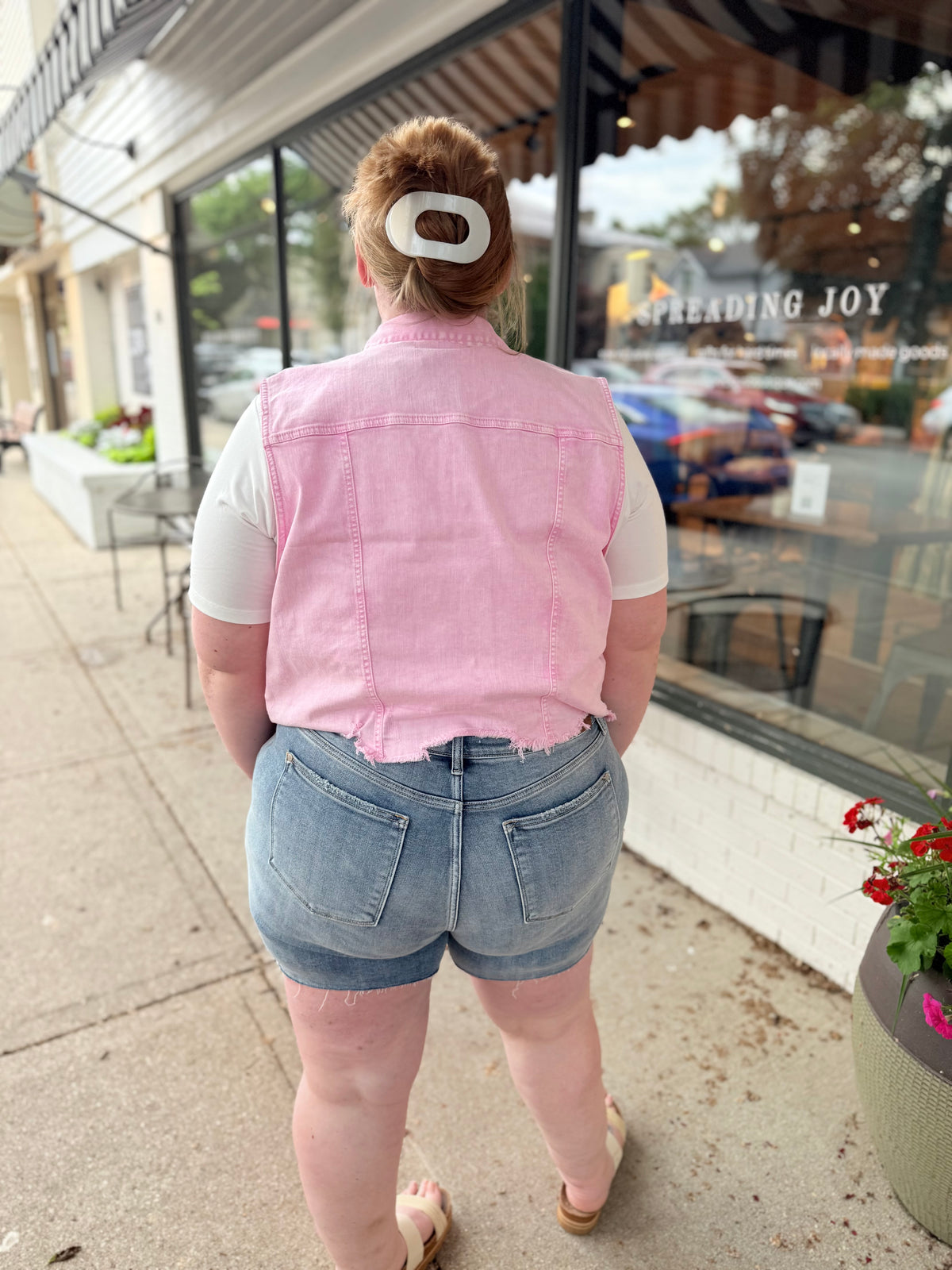 Reese Distressed Denim Shorts