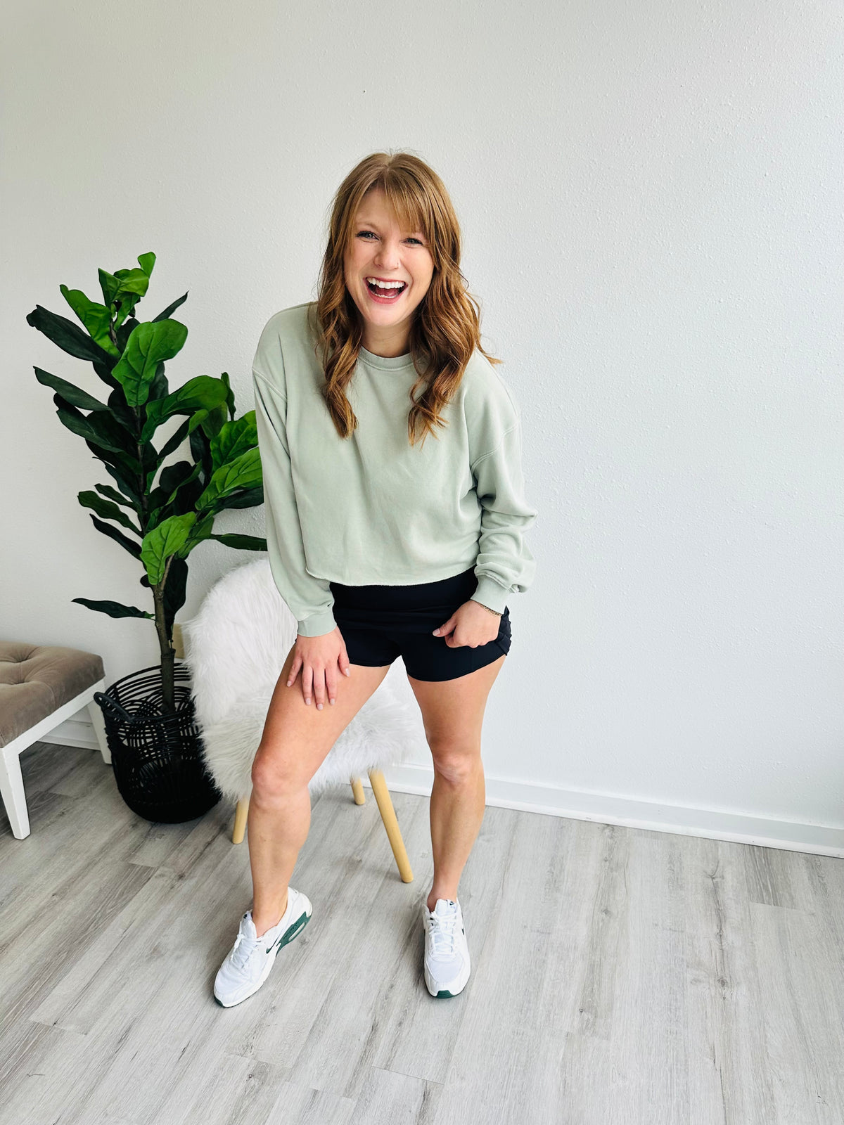 Criss Cross Black Skort