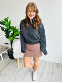 Criss Cross Mauve Butter Skort
