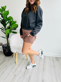 Criss Cross Mauve Butter Skort