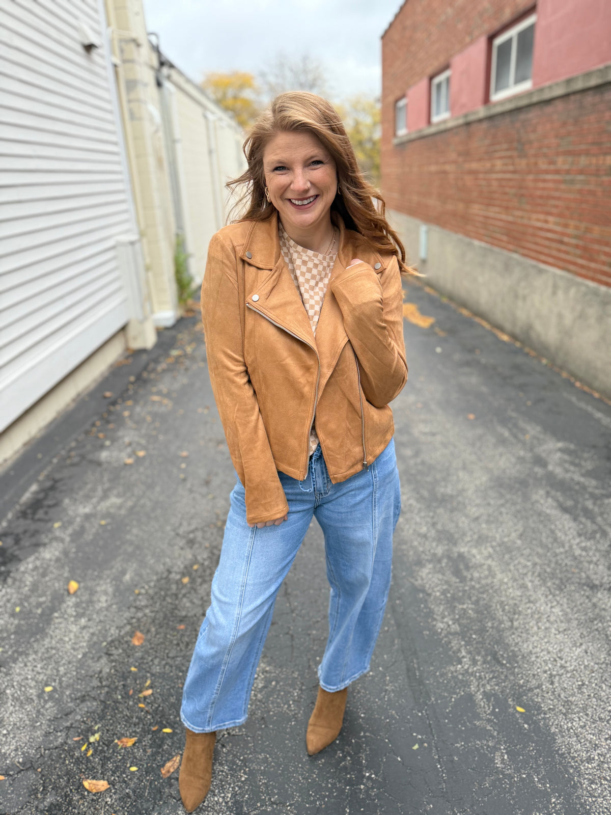 Soft Camel Moto Jacket