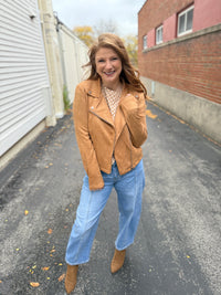 Soft Camel Moto Jacket