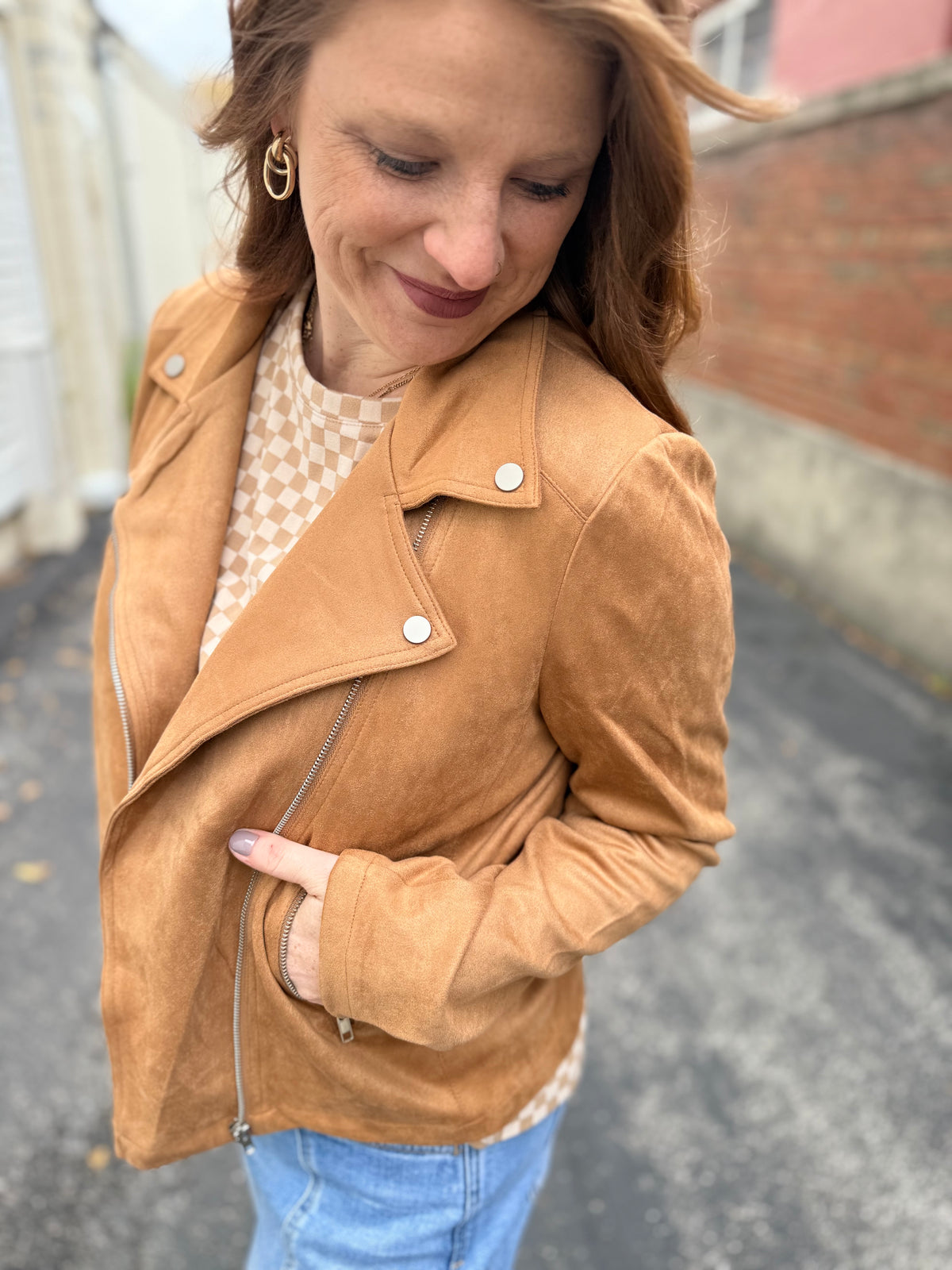Soft Camel Moto Jacket