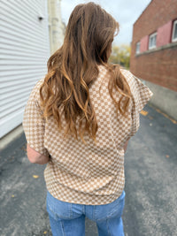 Butter Neutral Check Top
