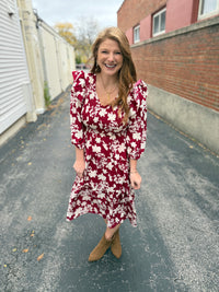 Scarlett Abstract Floral Dress