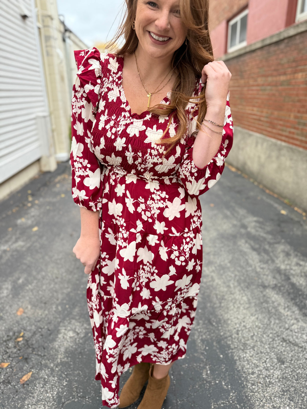 Scarlett Abstract Floral Dress
