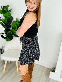 Tiered Floral Skirt