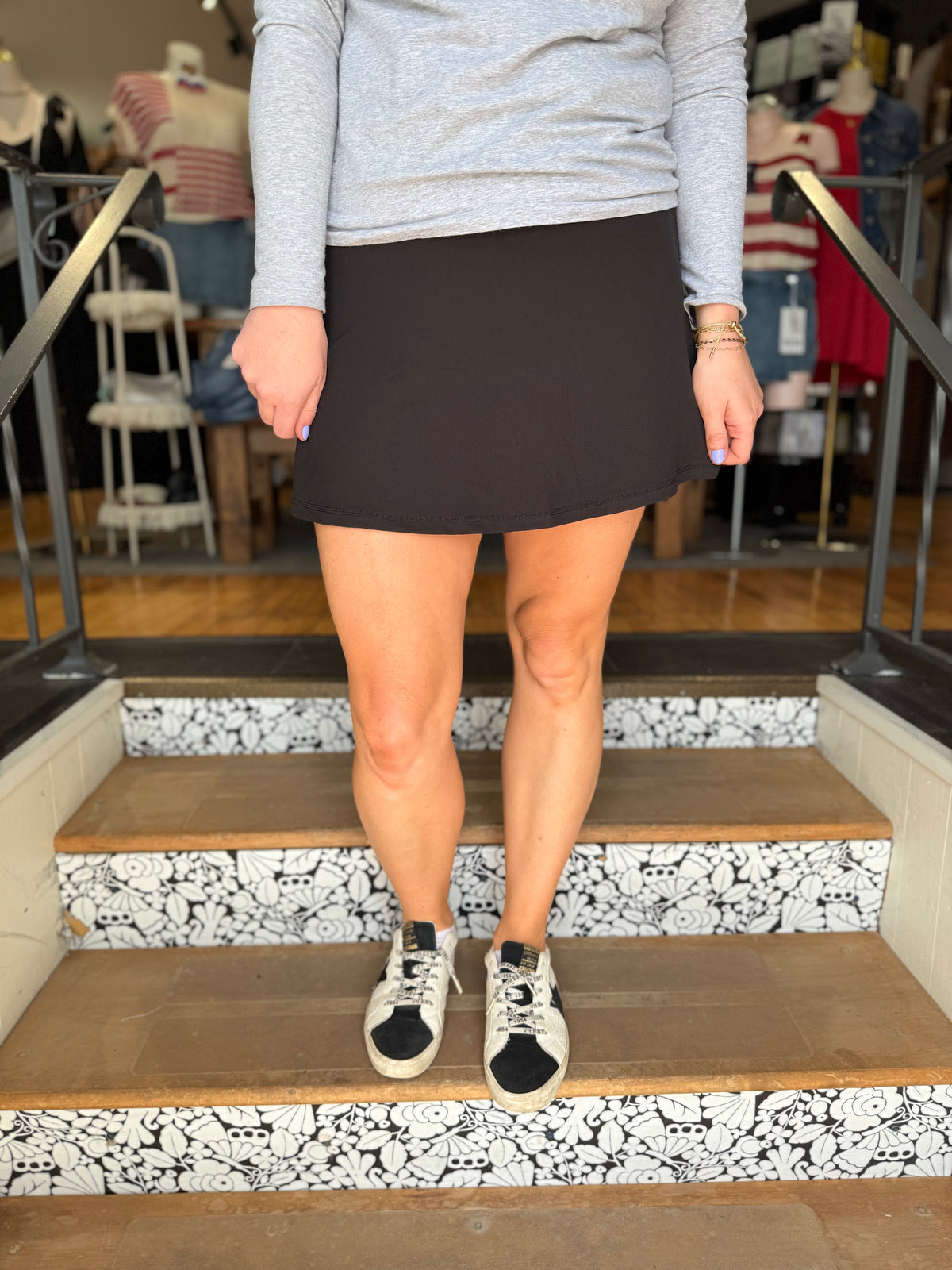 Black Butter Skort