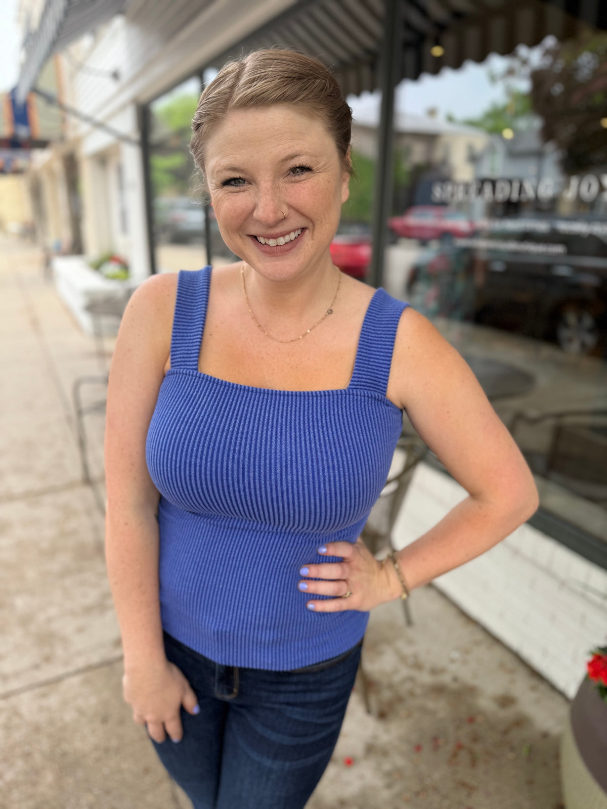Royal Ribbed Tank