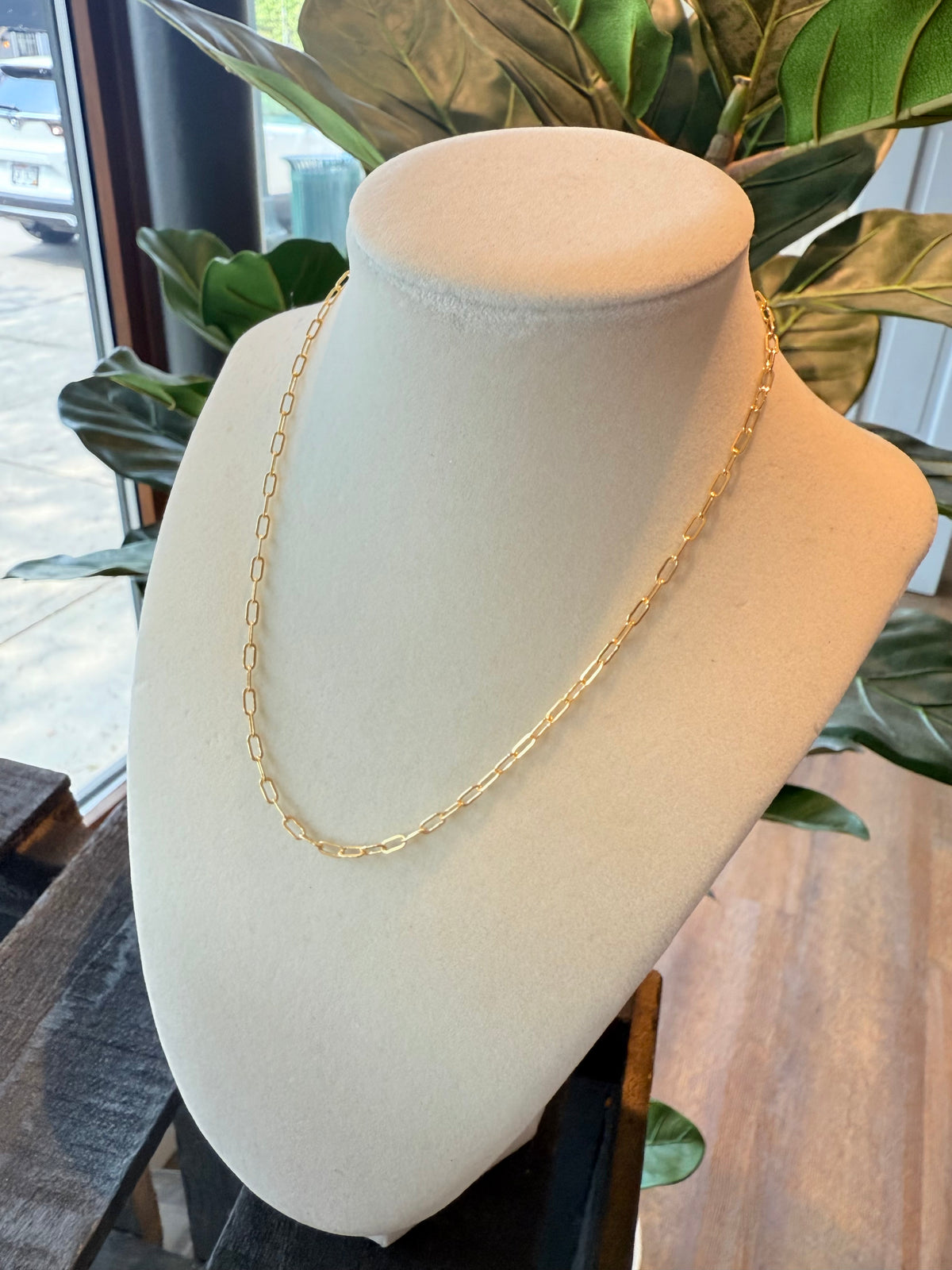 Sonny Paperclip Necklace  16inch