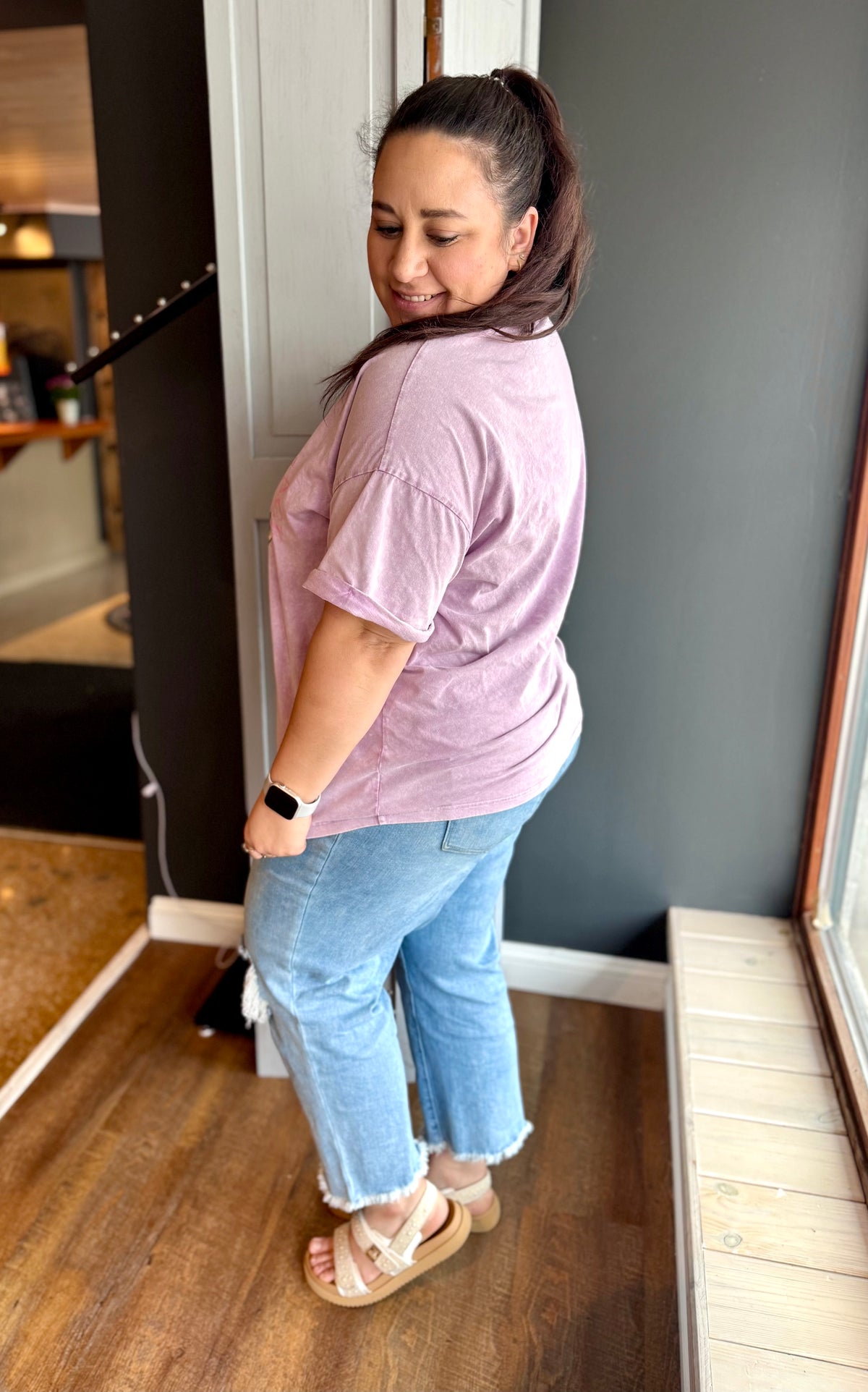 Bloom With Grace Lavender Graphic Tee