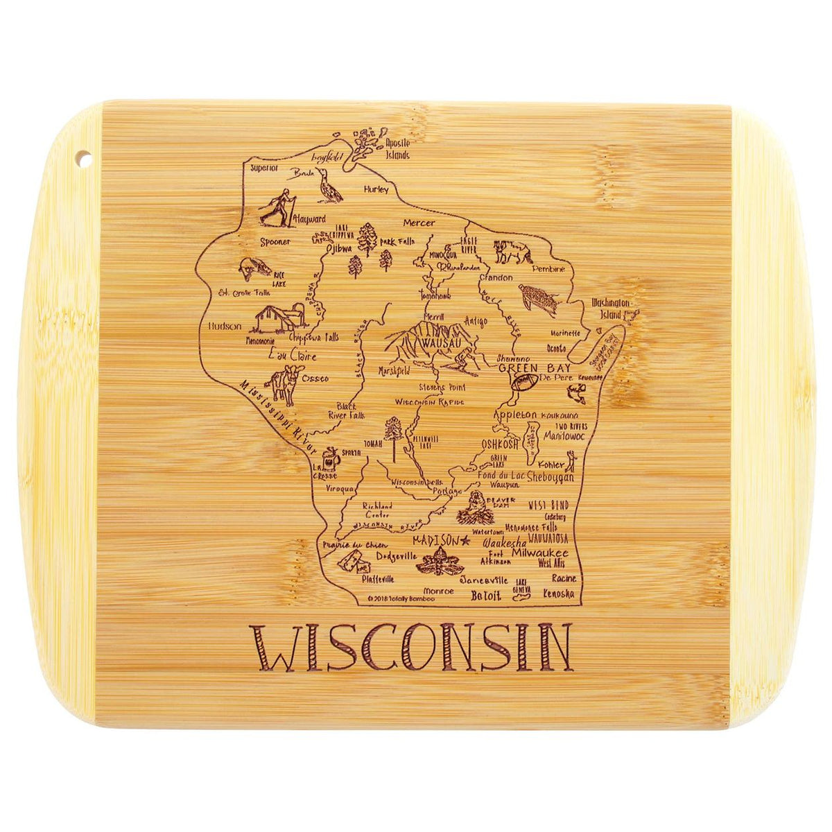 Wisconsin Cutting & Charcuterie Board