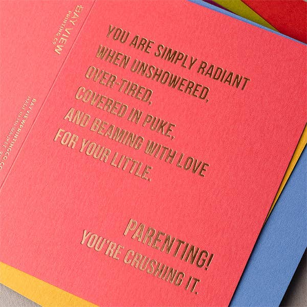 'Parenting Is Freaking Hard' Greeting Card