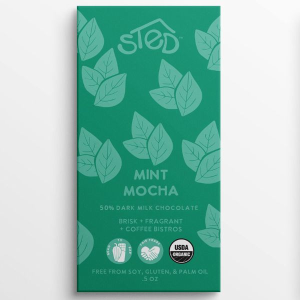 Mini Mint Mocha Dark Milk Chocolate Bar