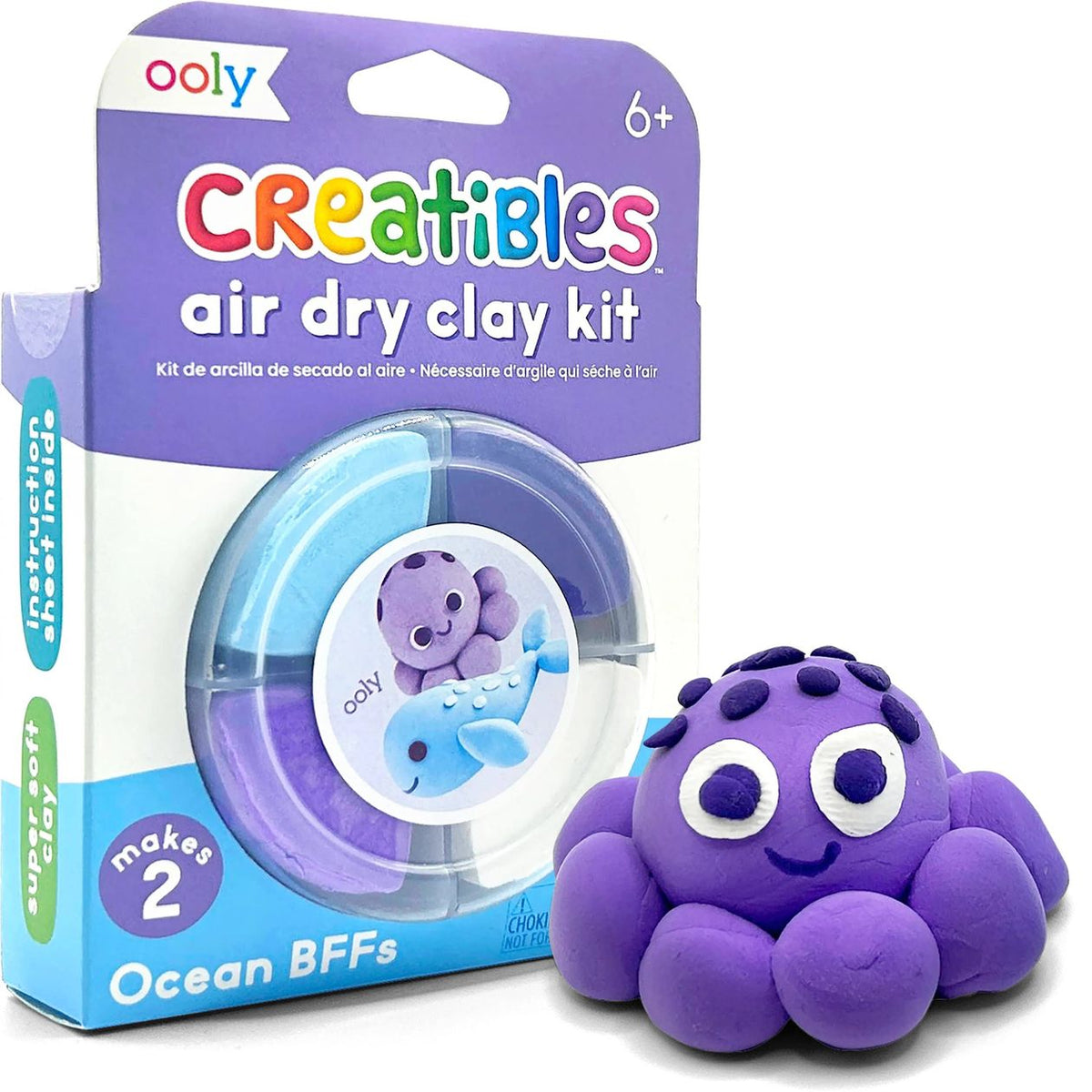 D.I.Y. Air-Dry Clay Kit: Ocean Bffs (Set of 4)