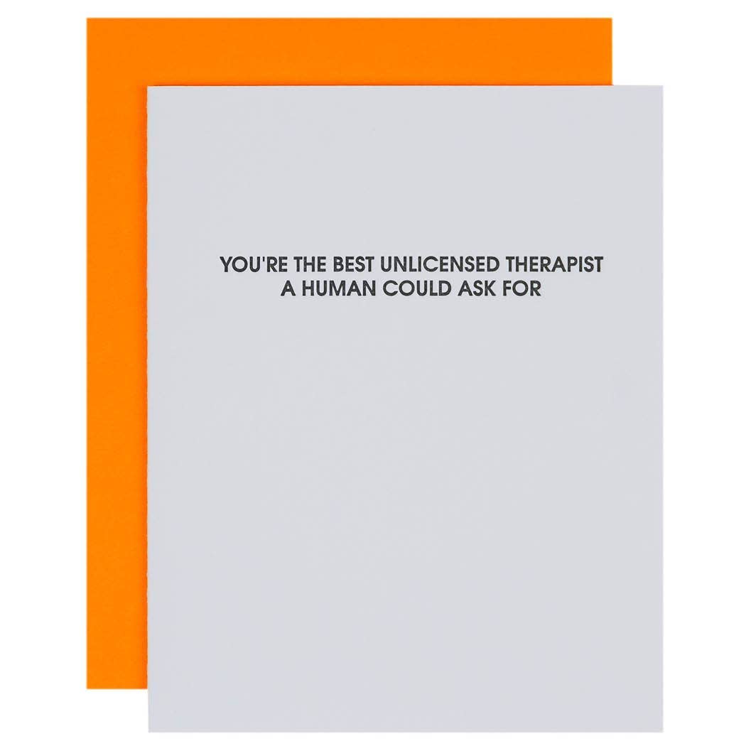 Unlicensed Therapist Greeting Card
