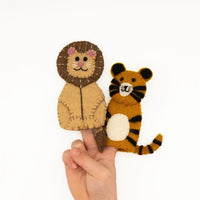 Lion + Tiger Finger Puppets
