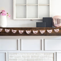 Pink Bow Garland