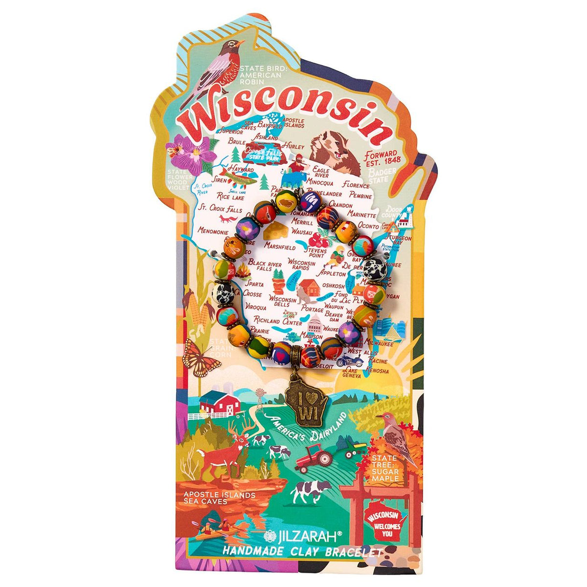Wisconsin Places We Love Bracelet