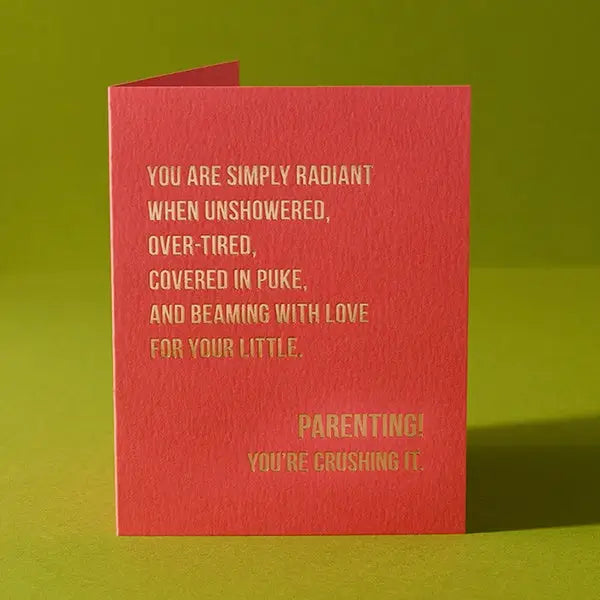 'Parenting Is Freaking Hard' Greeting Card