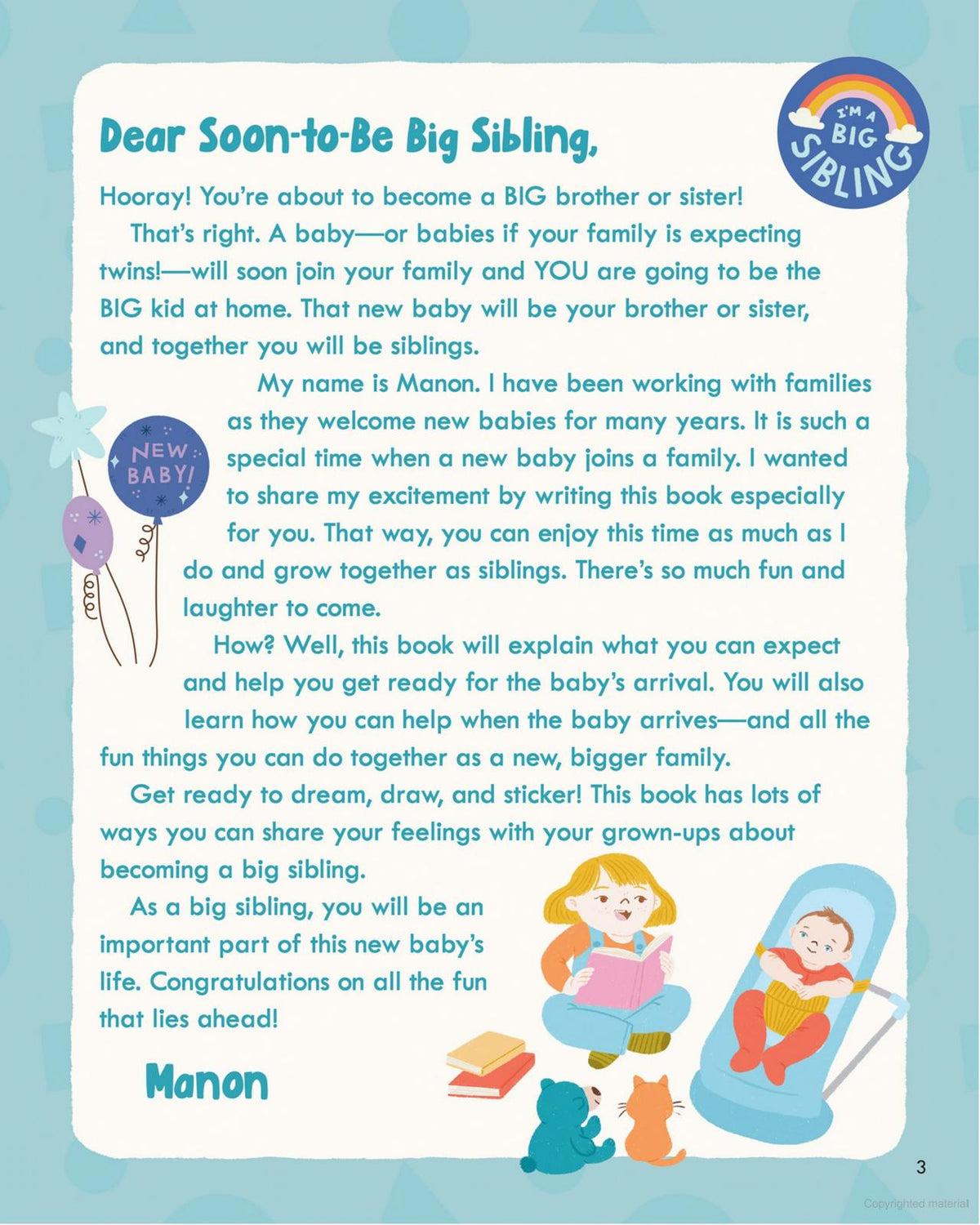 You're Going to be a Big Sibling Book