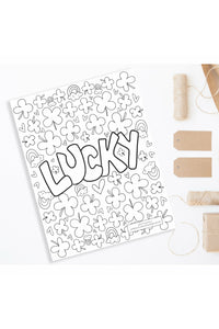 Lucky Freebie Coloring Page-Freebie-Wild & Precious