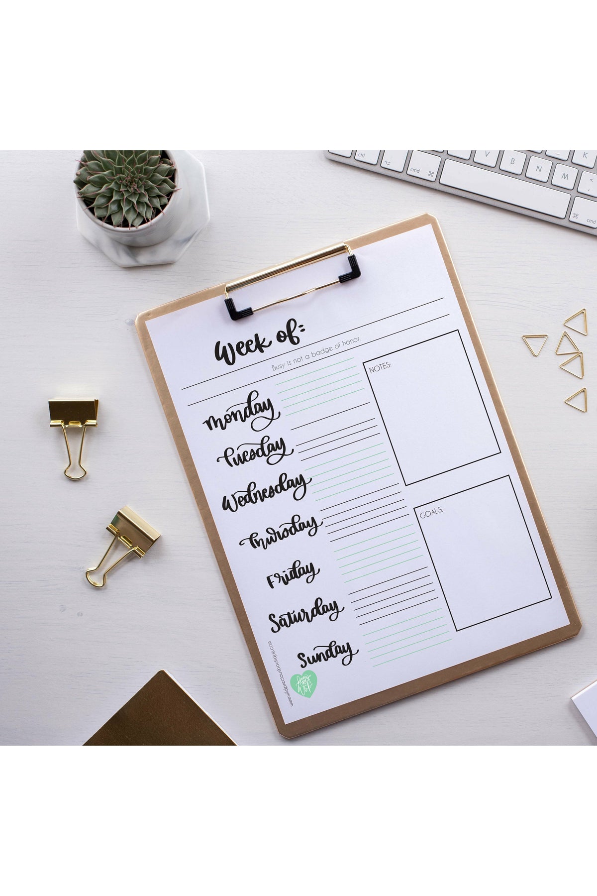 Free Wild and Precious Weekly Planner-Freebie-Wild & Precious