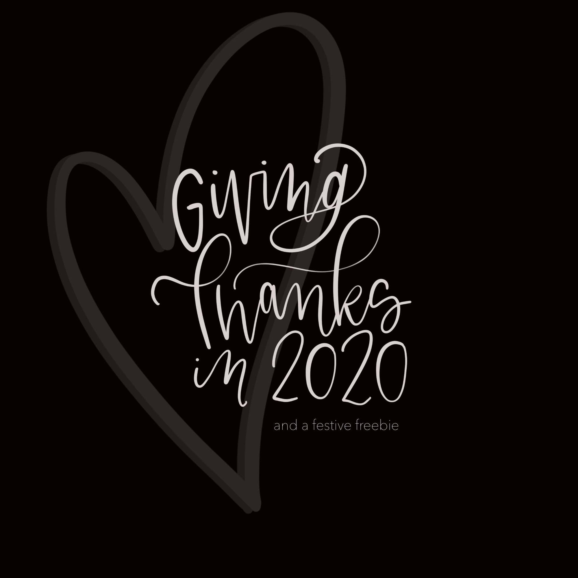 Giving Thanks in 2020