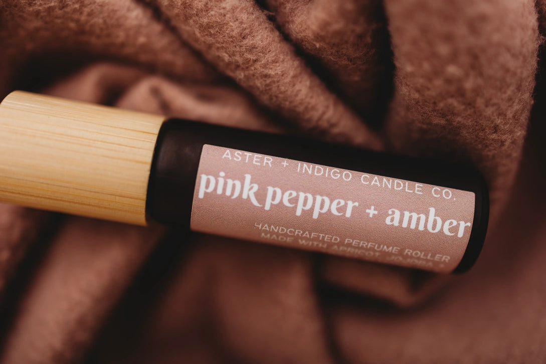 Perfume Oil Roller - Pink Pepper + Amber