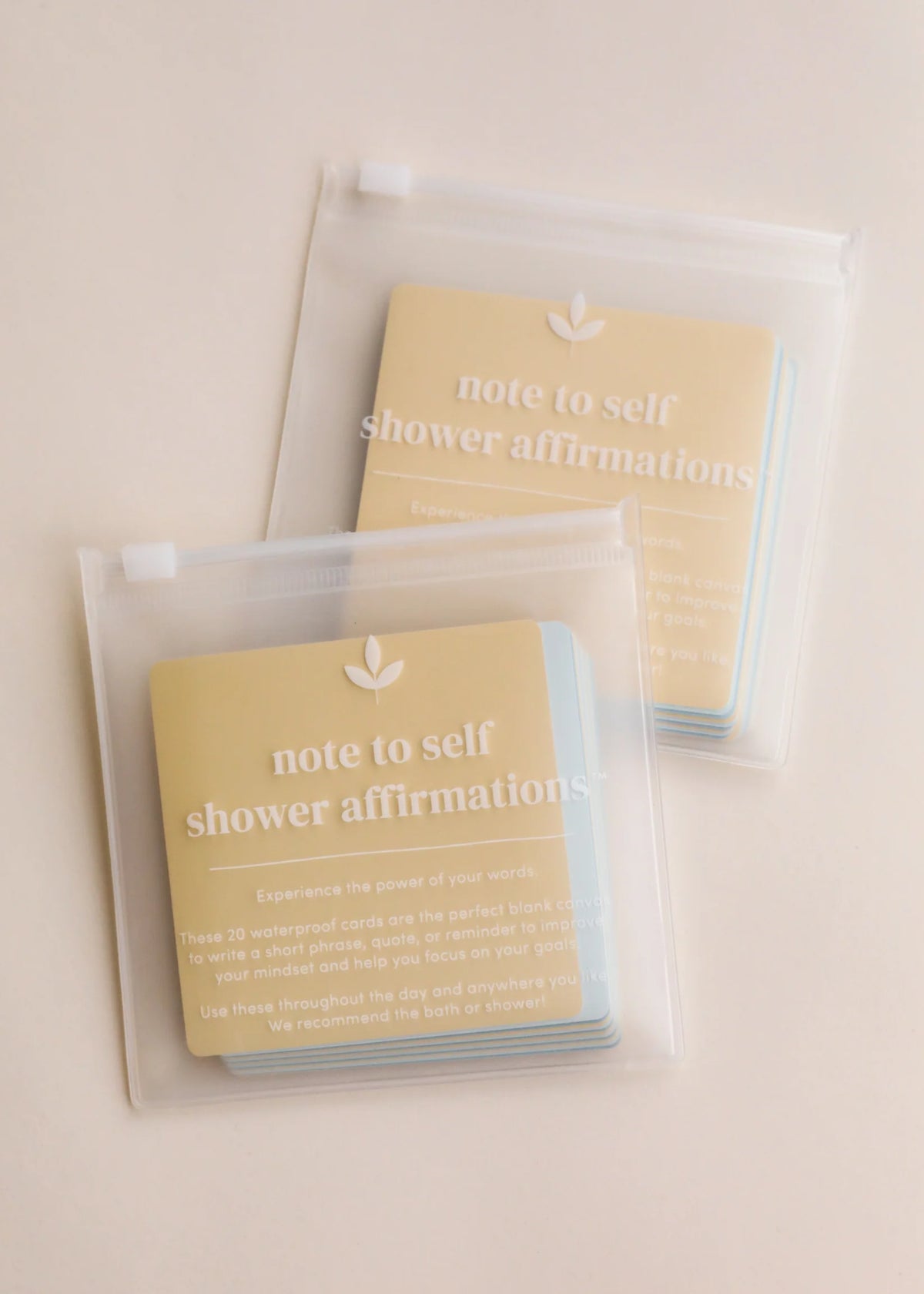 Shower Affirmation Cards - Note To Self
