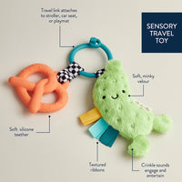 Itzy Ritzy Plush Pal + Teether - Parker the Pickle