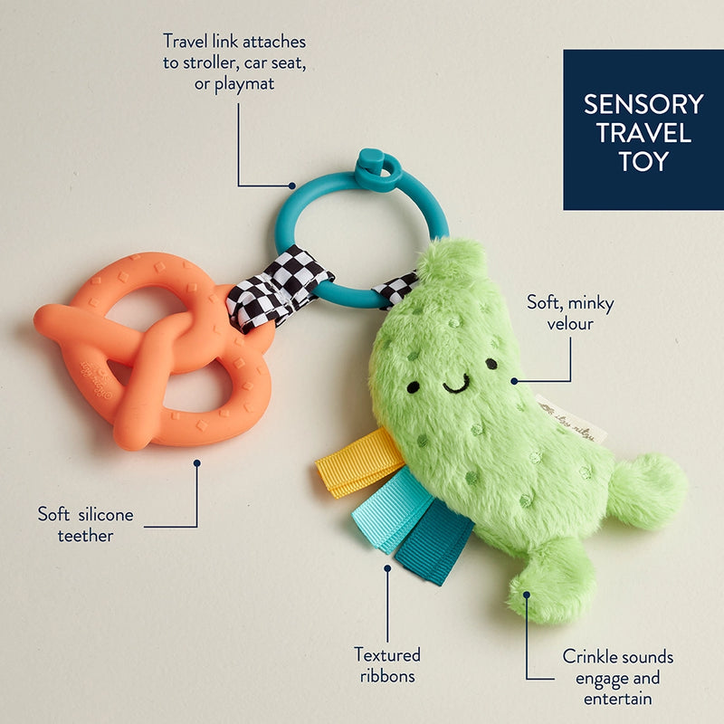 Itzy Ritzy Plush Pal + Teether - Parker the Pickle