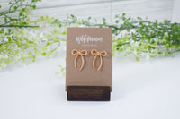Rope Bow Earrings - Gold