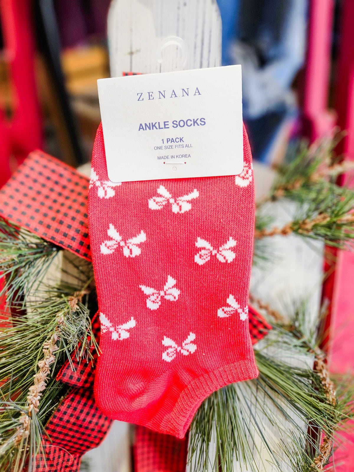 Red Bow Socks