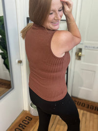 Cinnamon Swirl High Neck Tank